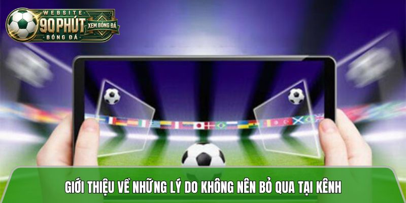 Những lý do không nên bỏ qua khi xem bóng đá tại kênh